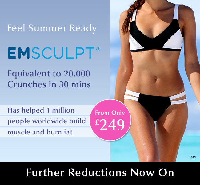 Further reductions on Emsculpt- burn fat and build muscle at Thérapie Clinic  