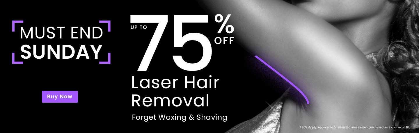 Up to 75% off laser must end sunday