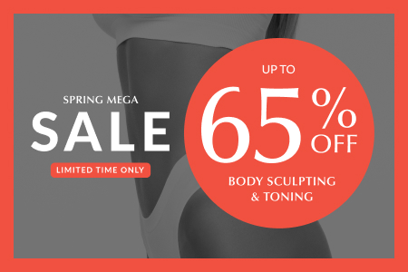 Bodysculpting offers - Spring mega sale - up to 65% off